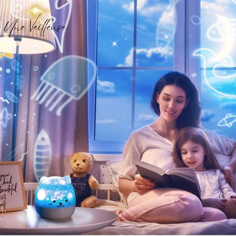 Veilleuse Projecteur Bébé, Veilleuse LED Enfant Lampe Musicale