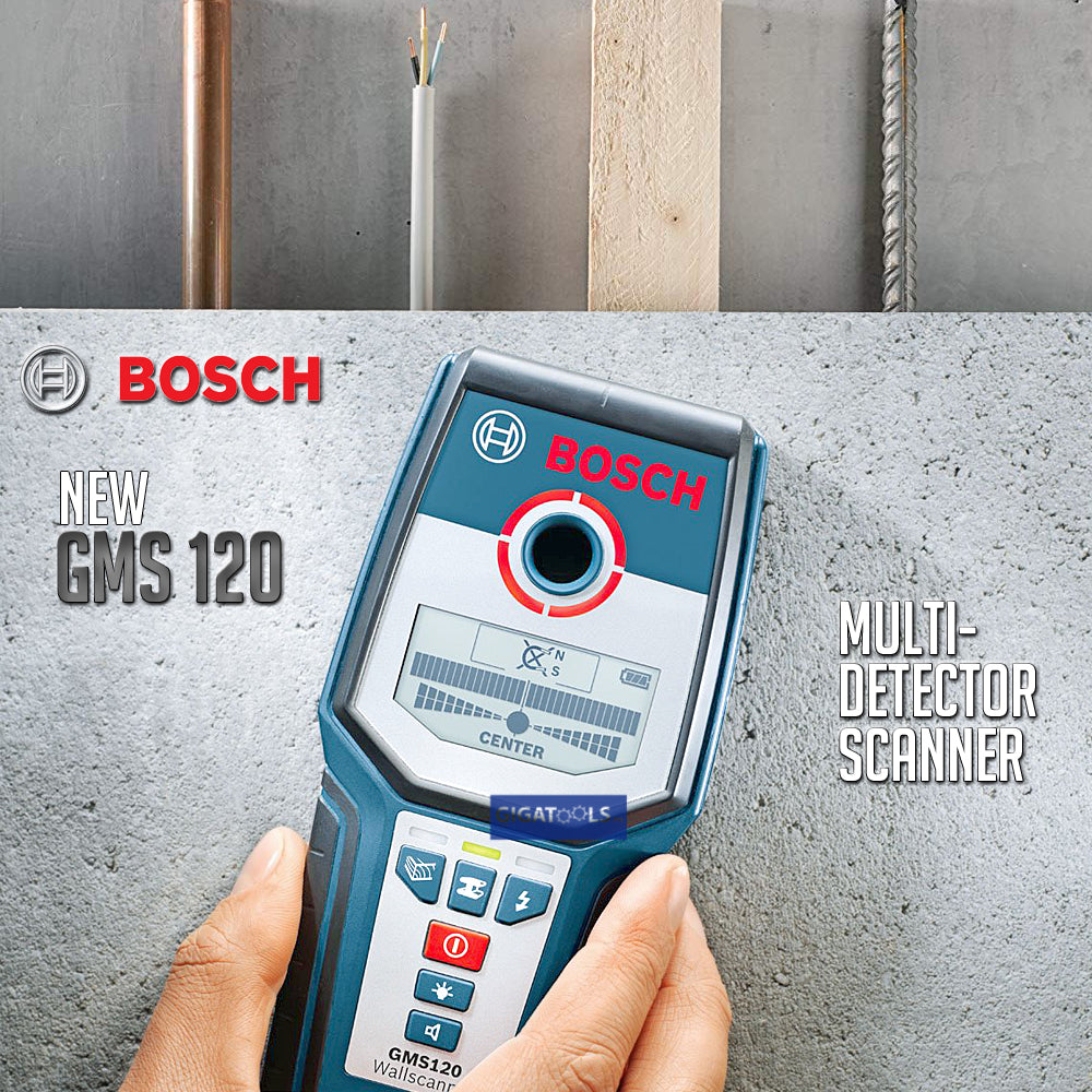New Bosch Gms 120 Professional Multi Detector Scanner Metal