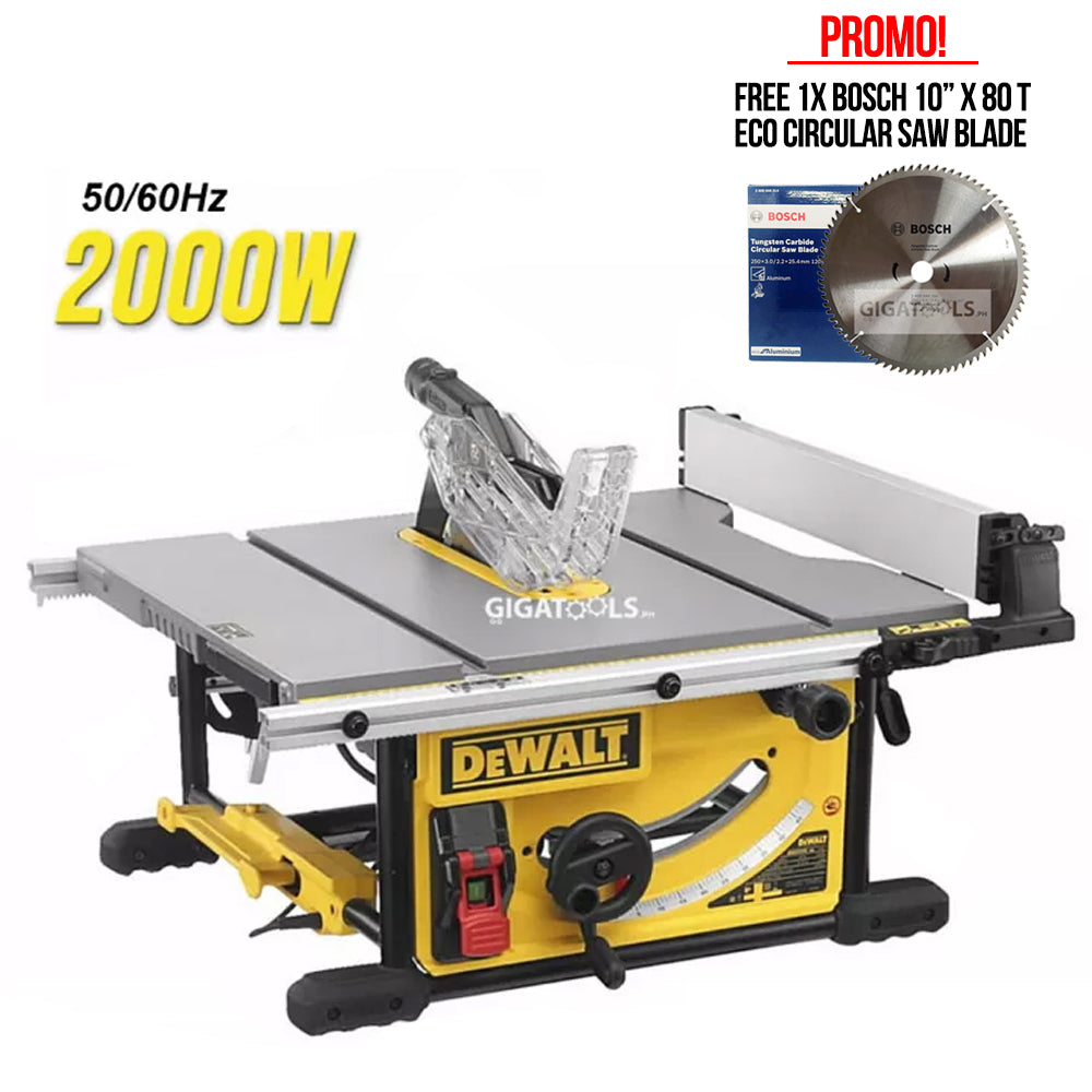 DeWalt DWE7492B1 Professional Table Saw Machine 10" 250mm 2000W, 220