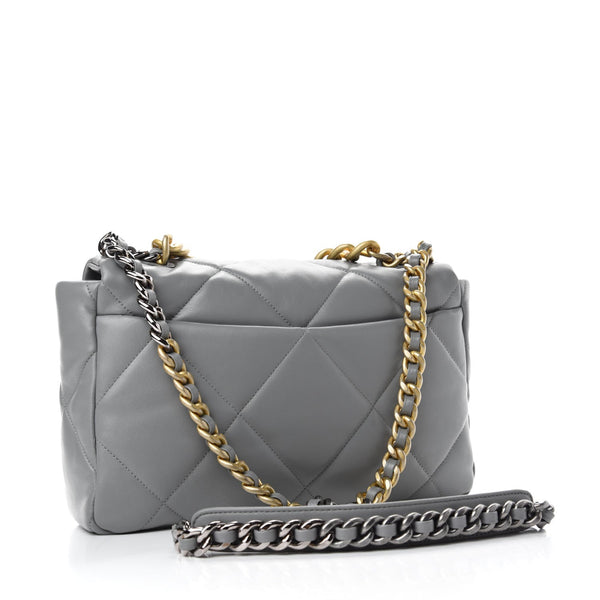 Chanel Medium 19 Flap Bag Black Lambskin Mixed Hardware – Madison