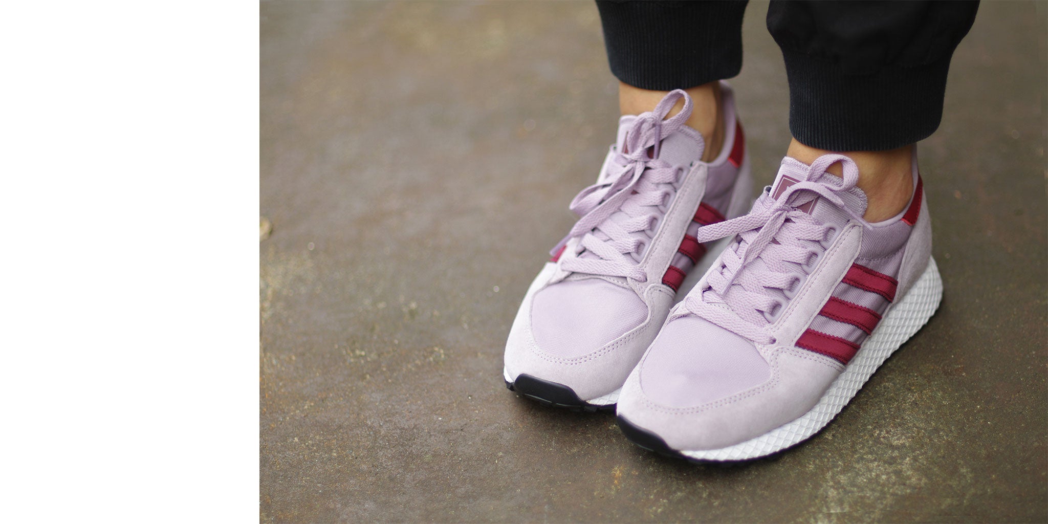 Colour Pops on the latest Forest Grove Trainer from Adidas Originals Pam Pam Womenswear