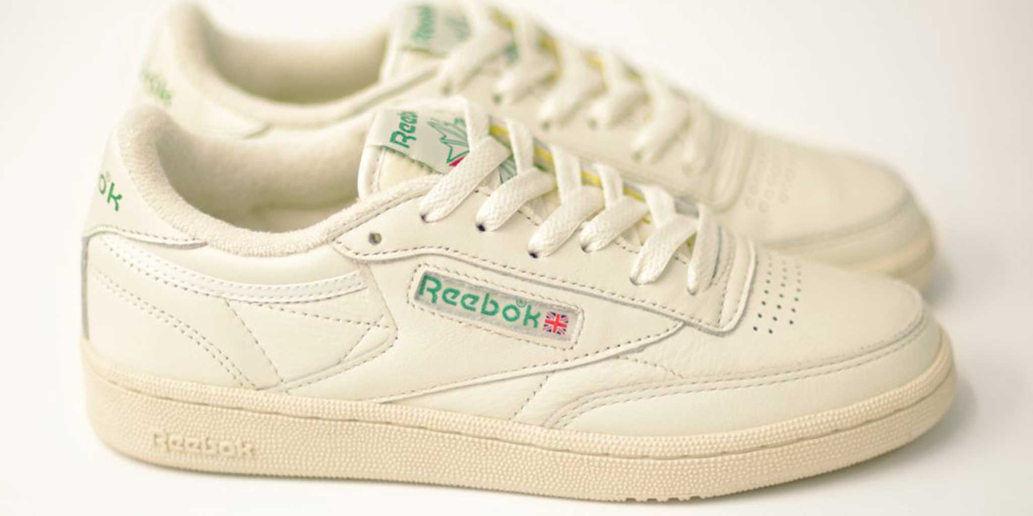 Reebok Club c 85 Vintage in Athletic Blue and Glen Green - pam pam