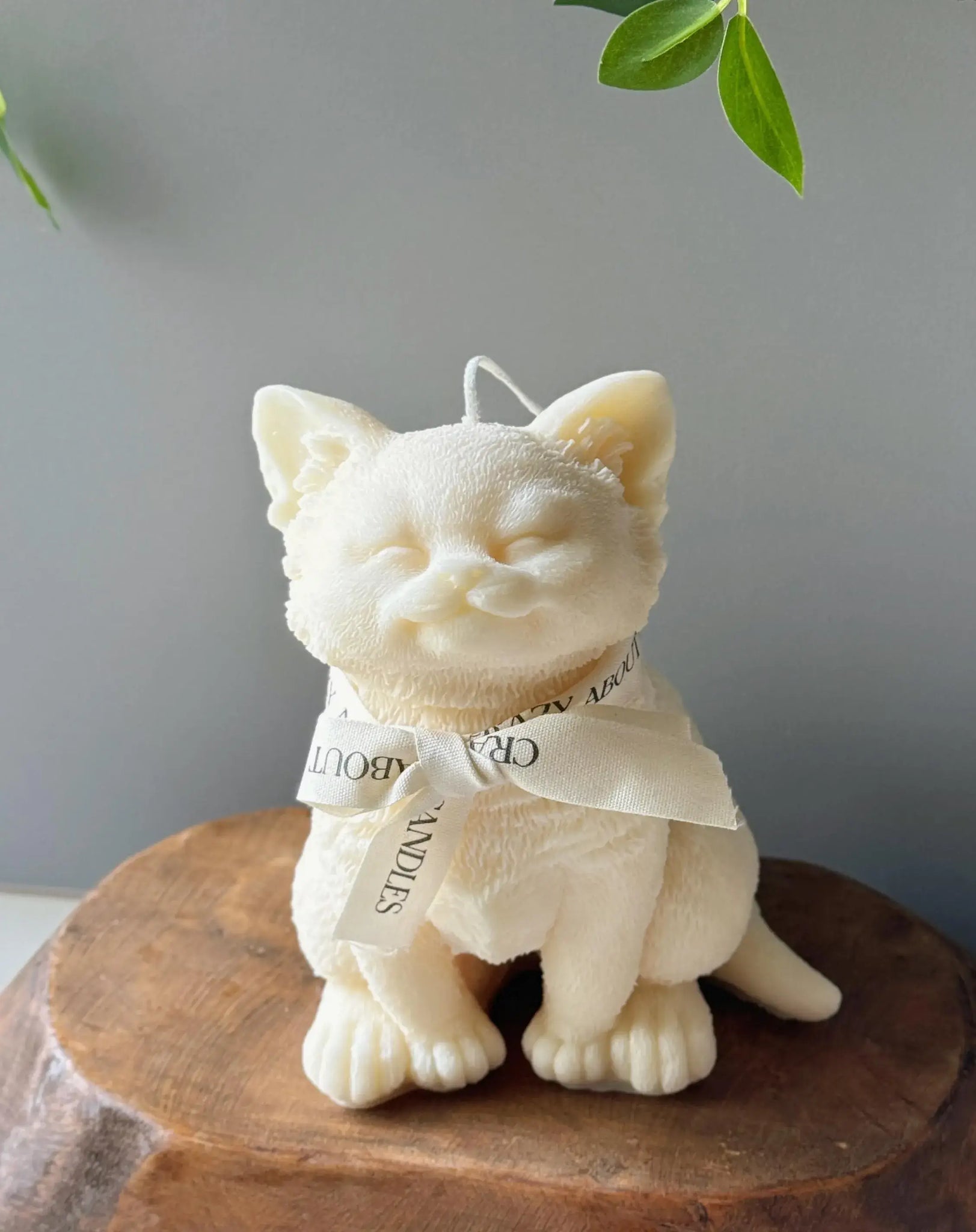 Large Cat Sculpture Soy Wax Candle | Unique Gift Idea
