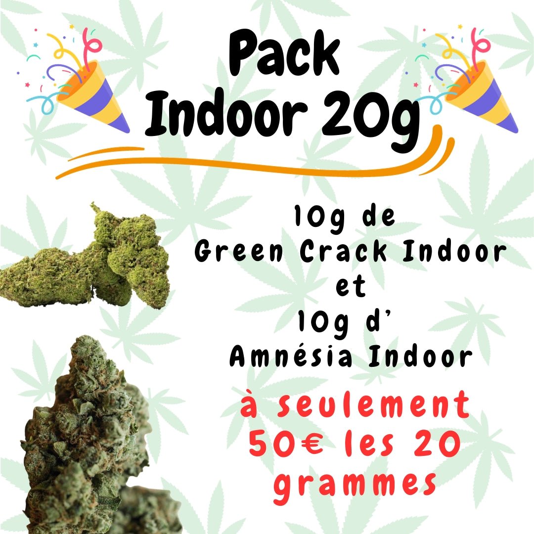 pack elite cbd fleur premium amnesia green crak cannabis légal