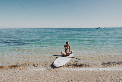 Blog Brittany camping with children travel report vanlife vacation coast beach SUP