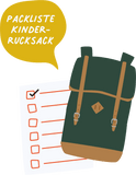 Roadtyping Illustration Goods for adventurers Packliste Kinder Rucksack Regenwetter Allgäu