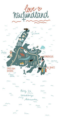 Illustrative travel diary Roadtyping Canada Franziska Schatz Day 26