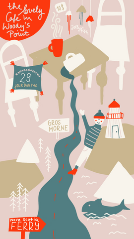 Illustrative travel diary Roadtyping Canada Franziska Schatz Day 29