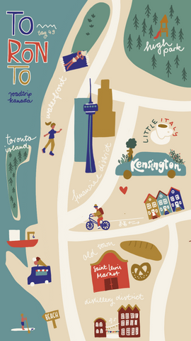 Illustrative travel diary Roadtyping Canada Franziska Schatz Day 49