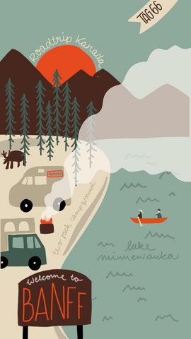 Illustratives Reisetagebuch Roadtyping Kanada Franziska Schatz Tag 65