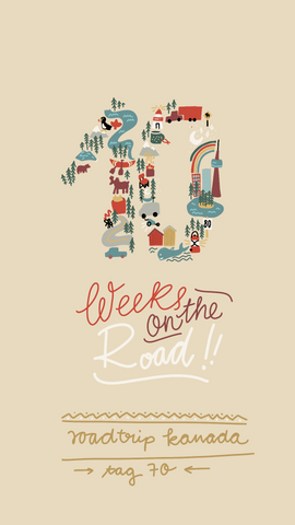 Illustrative travel diary Roadtyping Canada Franziska Schatz Day 70