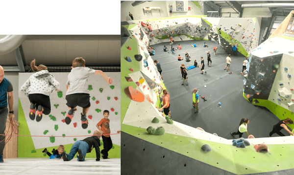 Roadtyping Schlechtwetter tipps allgäu Klettern boulderhalle kraftwerk kinder