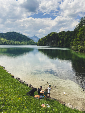 dactylographier randonnée enfants tour en montagne randonnée allgäu ostallgäu neuschwanstein alpsee füssen lechfall alpenrosenweg