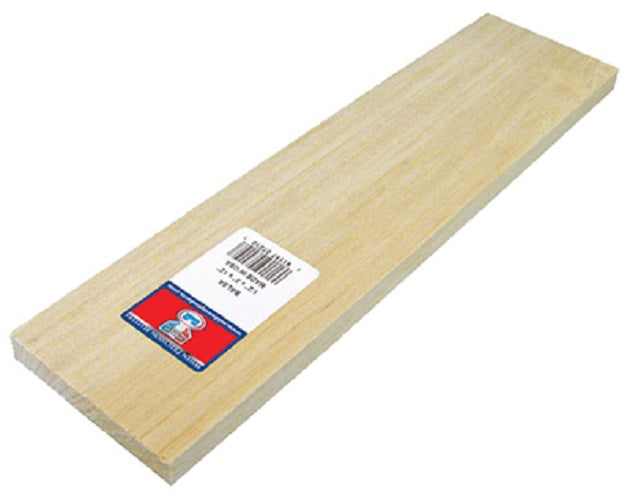 Midwest Products 6303 Balsa Wood 3/32 x 3 x 36 inch - Quantity of 10 Pieces