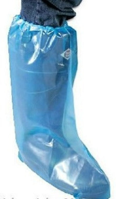 AquaTrak Cleanroom Boot Covers with Elastic Top, Ankle Ties