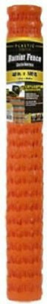 Midwest Air 889211A 48" x 50 ft 1.75" x 2.12" Orange PVC Safety Barrier Fence / Fencing - Quantity of 1