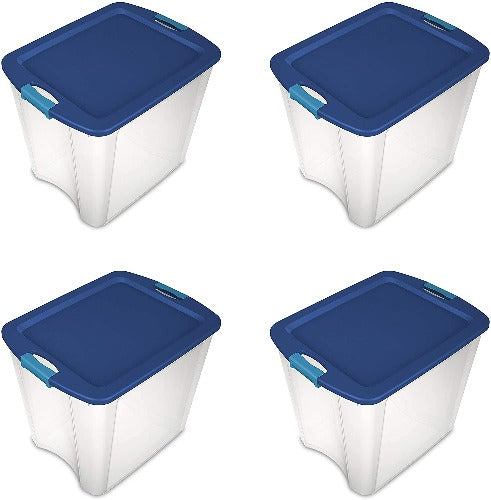 Sterilite 12 Gallon Latch and Carry Storage Tote Box Container