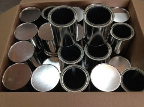 Empty Quart Paint Cans w/ Lids (56/Case)