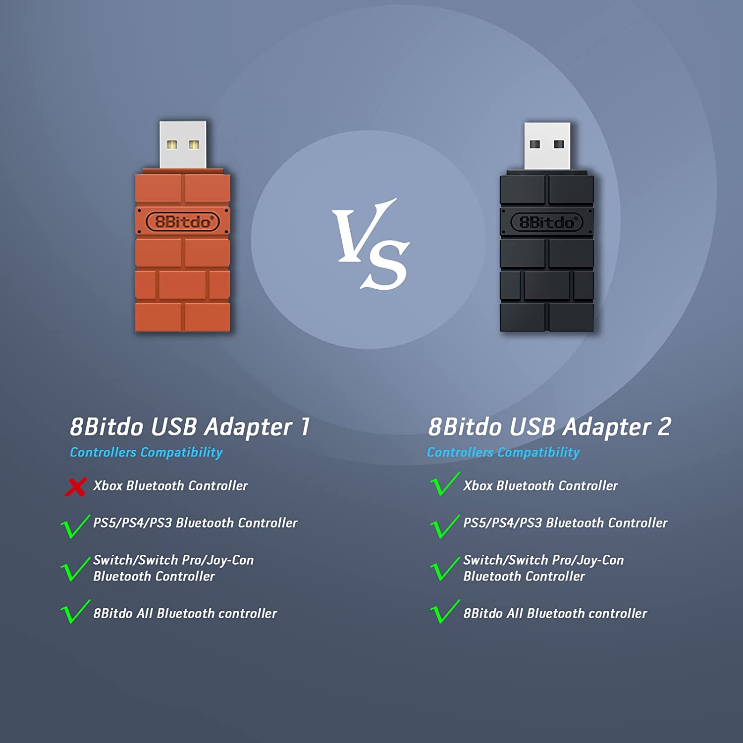 8Bitdo Wireless USB Adapter for / PS / Switch / Windows / /
