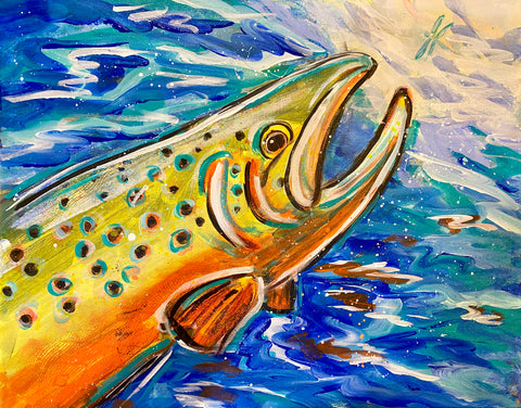 trout painting