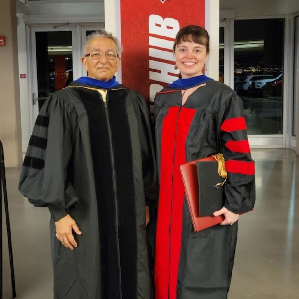 My daughter with her PhD advisor