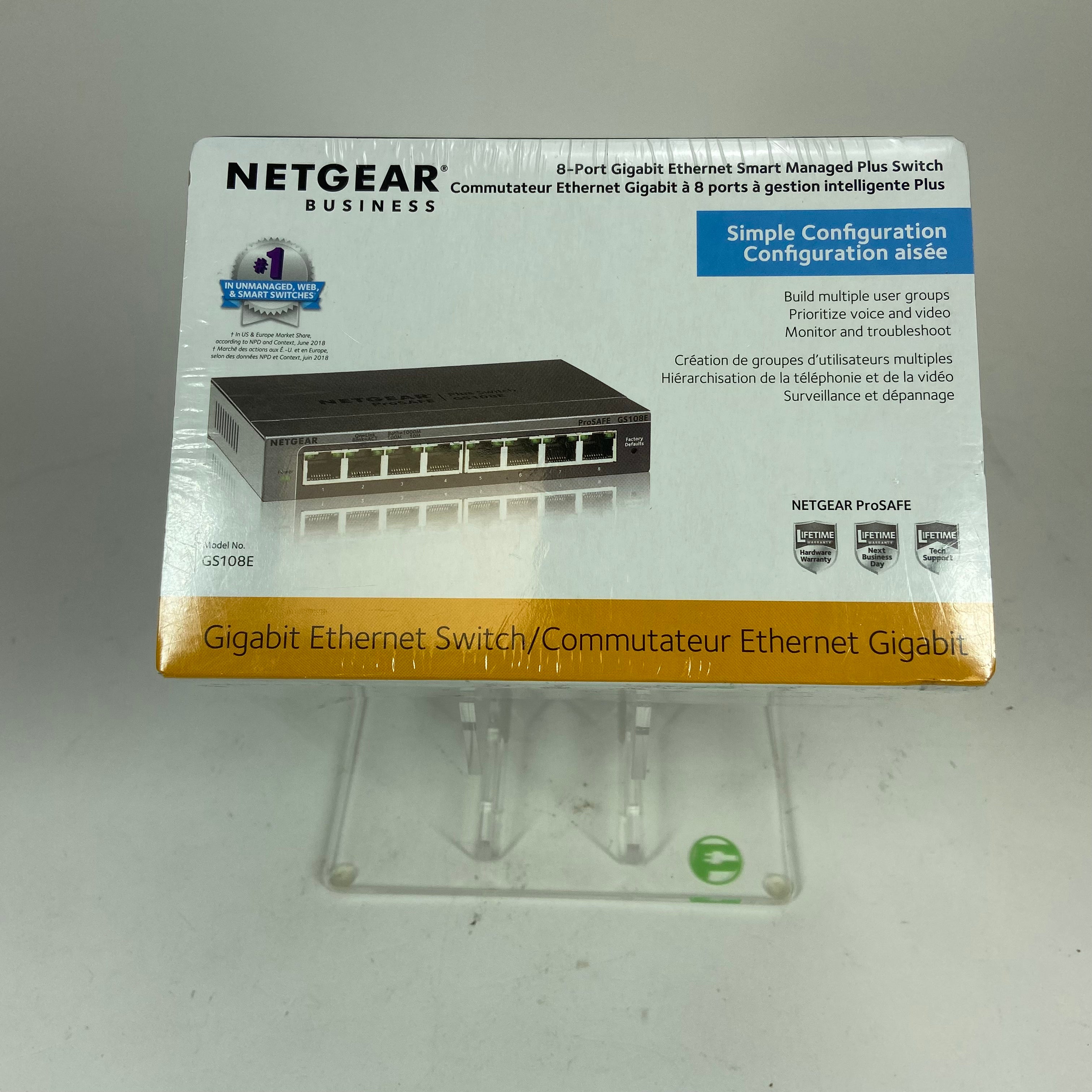 New Netgear GS108E 8 Port Gigabit Ethernet Switch 300NAS
