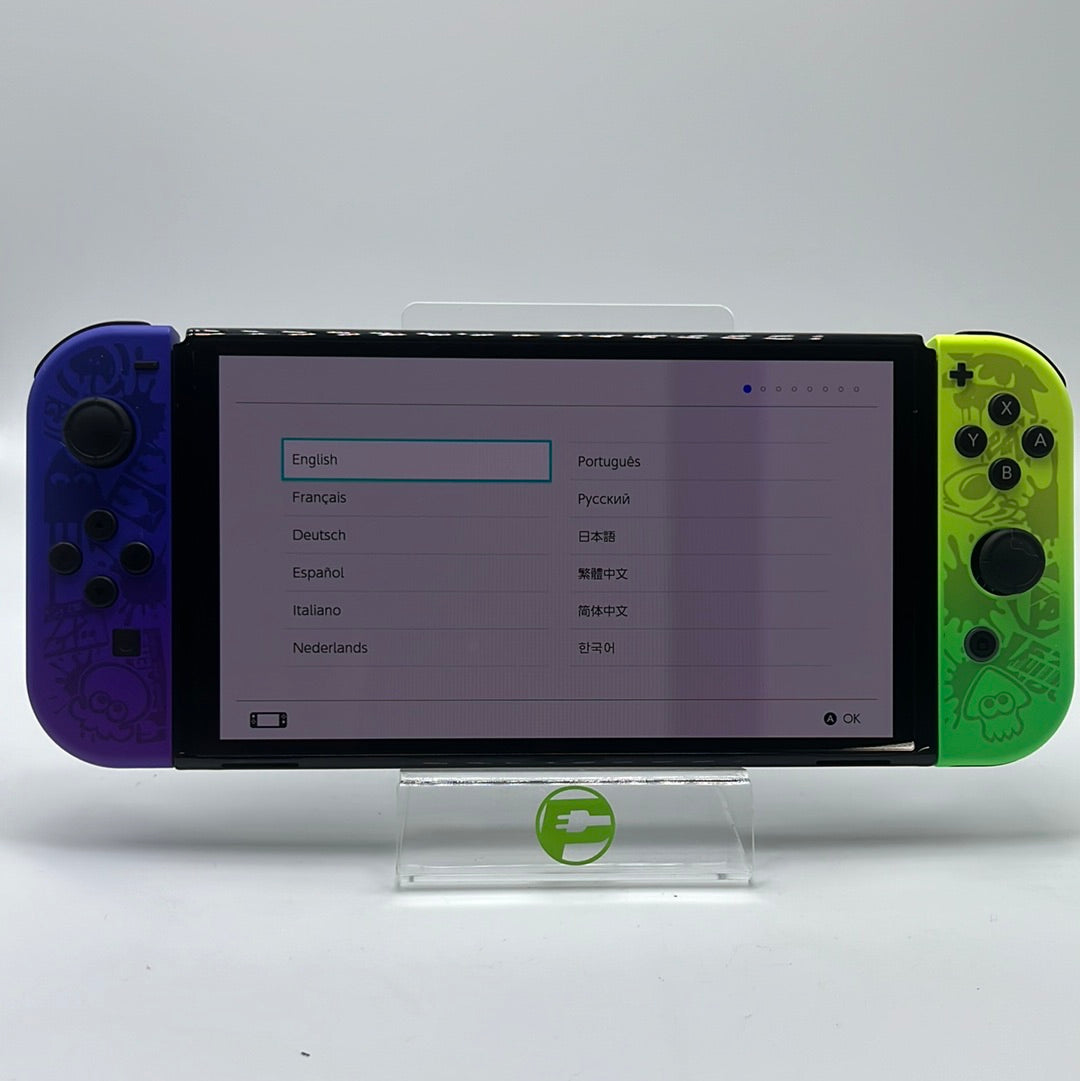 Nintendo Switch OLED Video Game Console HEG-001 Splatoon 3 Edition