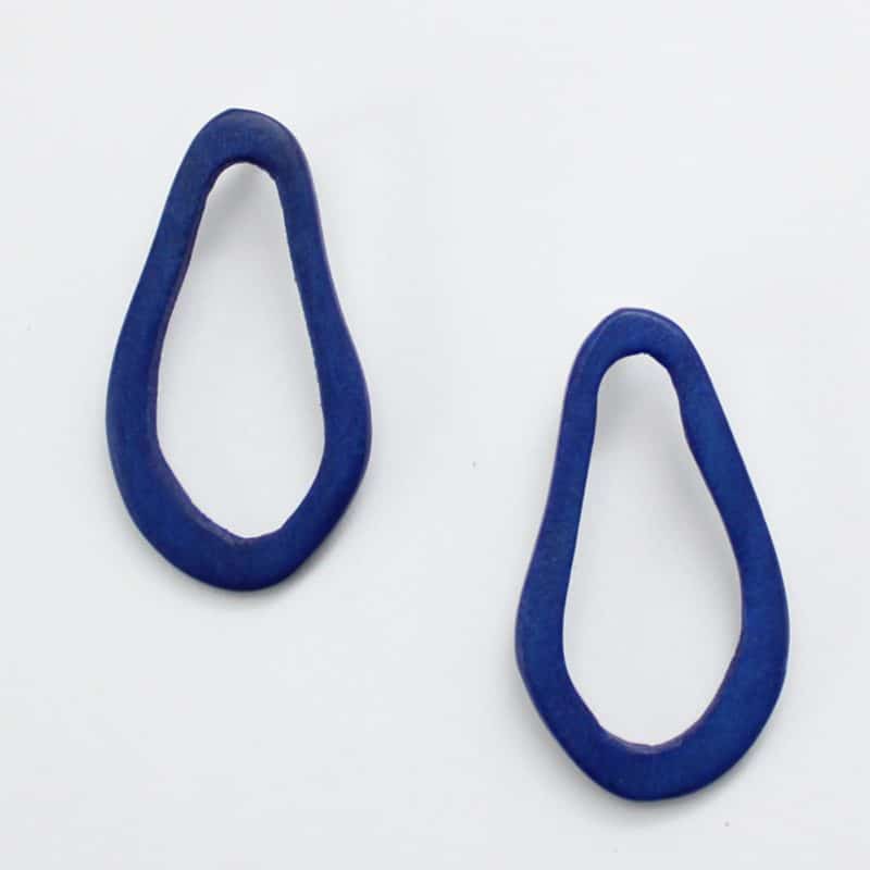 SYLCA NATALIA OVERSIZED EARRINGS - BLUE - BP21E02BLU