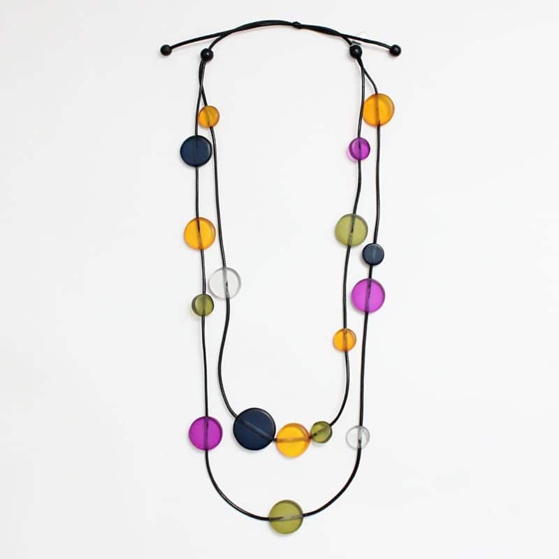 SYLCA FROSTED LEONA NECKLACE - MULTI - LS21N45MUL