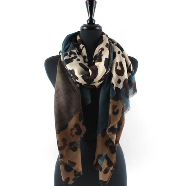 PRETTY PERSUASIONS AFRICAN SCARF - BROWN MULTI - JC2121703