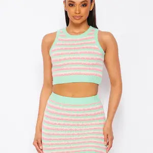 Sweet on You Knit Skirt Set in Mint - Penderié, Inc.