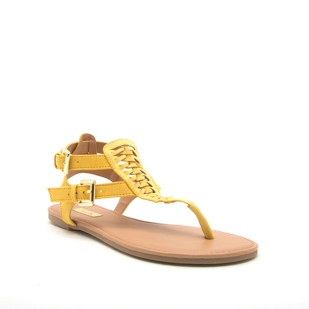 Archer-541 Yellow Gladiator Sandals