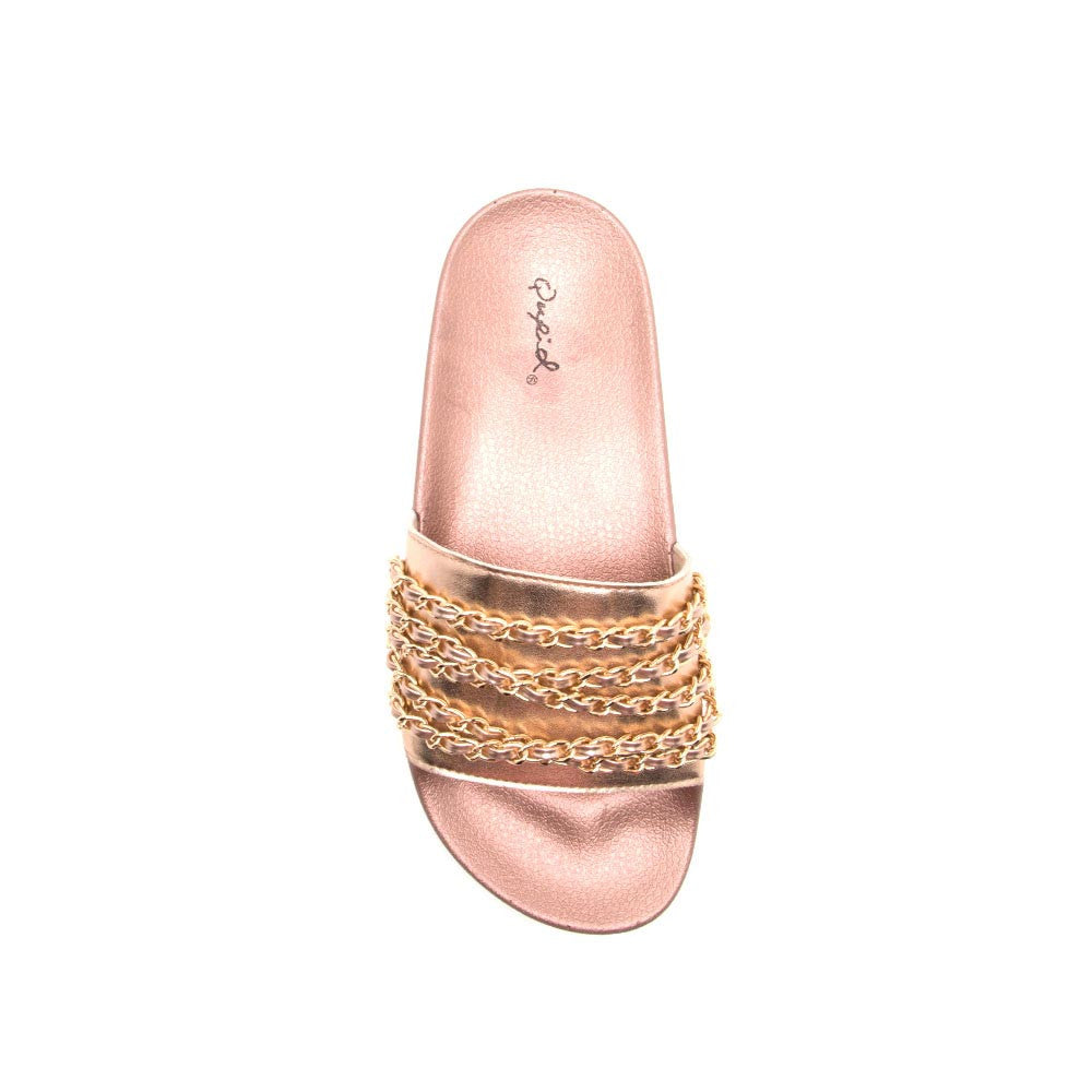 rose gold diamond slides