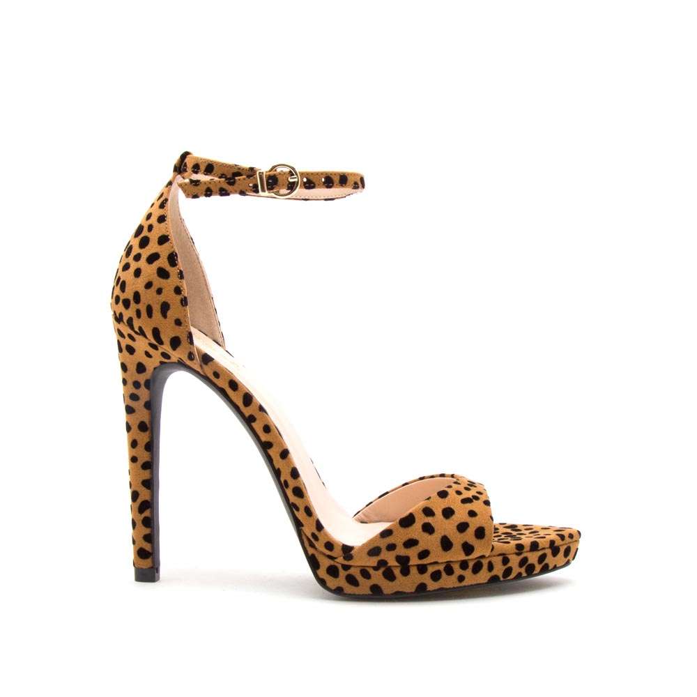 black leopard heels