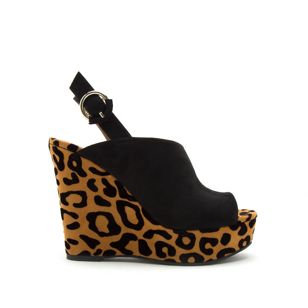 leopard mule shoes