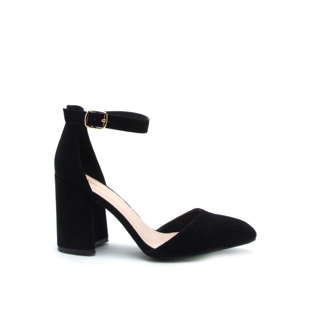 suede mary jane heels