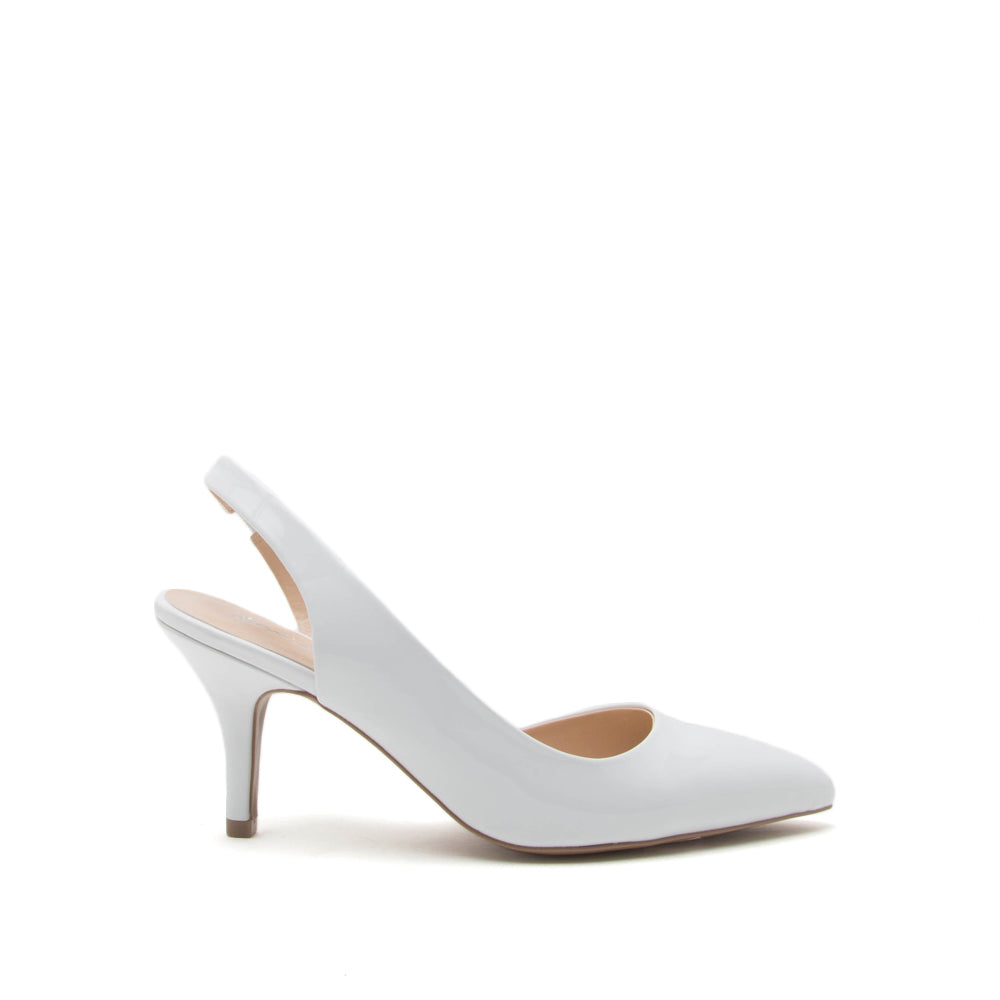 white slingback shoes