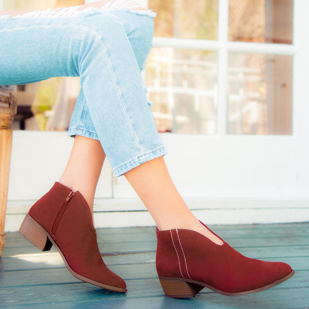 red bootie