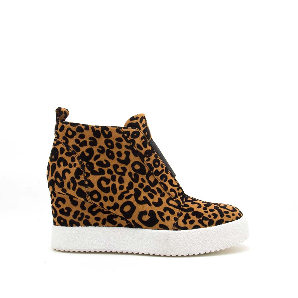 wedge leopard sneakers