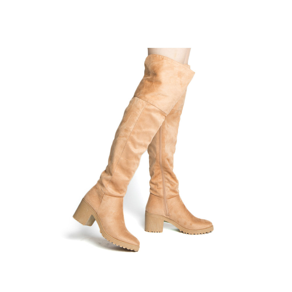 Timothy-16AX Toffee Knee High Boots