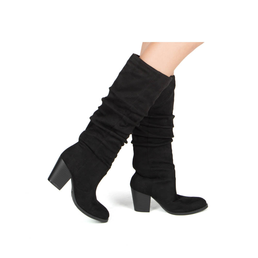 ruched boots