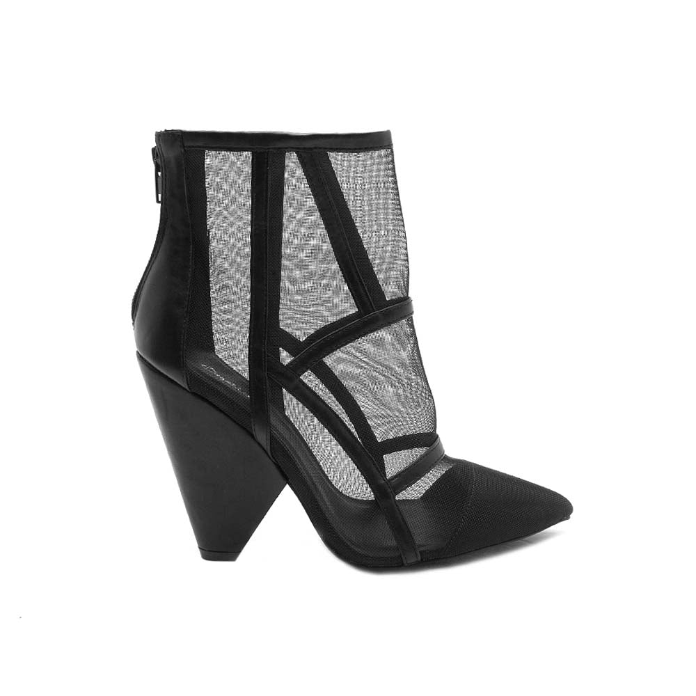 Shoes Wiley-08 Black Mesh Bootie