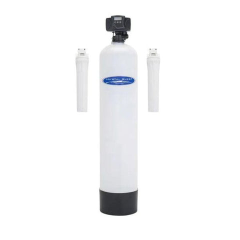 crystal quest whole house water filter with softener to remove iron