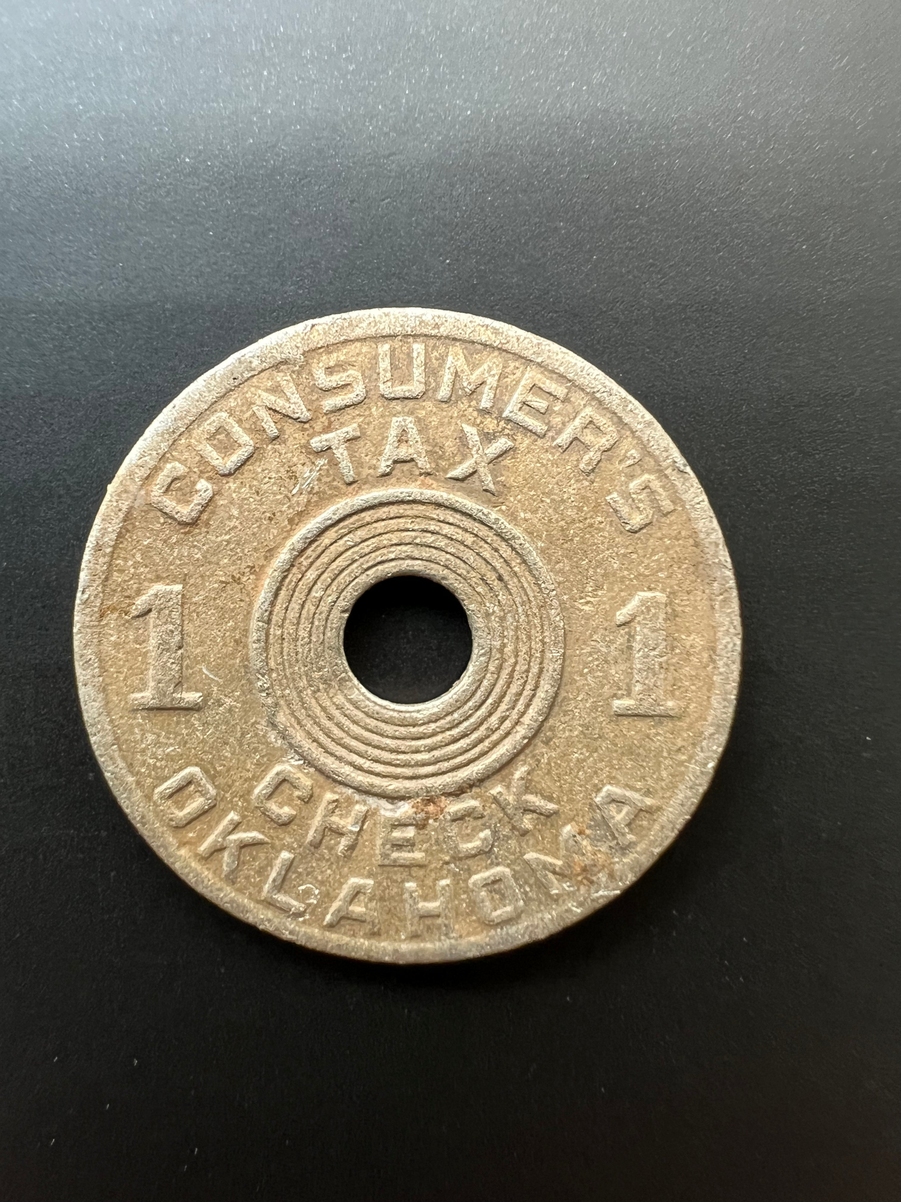 Oklahoma Tax Token(my best one ever!) #12