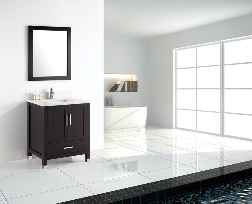 Dylan- 30 inch Modern Freestanding Espresso Bathroom ...