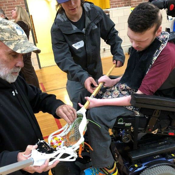 Maryland School for the Blind tries an adapted Swax Lax lacrosse training ball