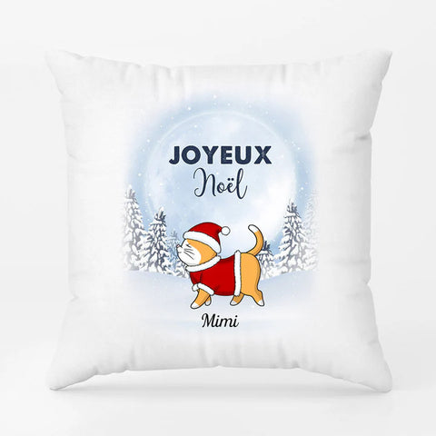 Idées cadeaux de remerciement Coussin Joyeux Noël Personnalisé[product]