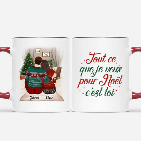 Idées cadeaux de remerciement Mug Tout Ce Que Je Veux Pour Noël C'est Toi Personnalisé[product]