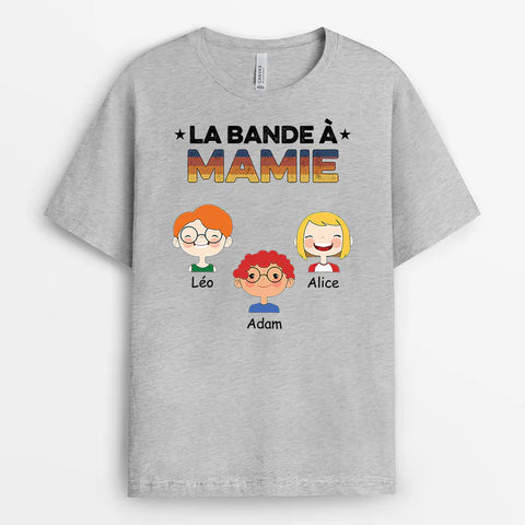 Idées cadeaux de remerciement T-shirt La Bande à Mamie Maman Clair Personnalisé[product]