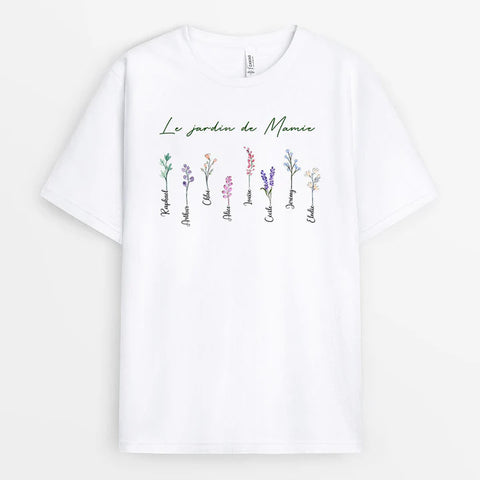 Idées cadeaux de remerciement T-shirt Le jardin de Mamie Personnalisé[product]